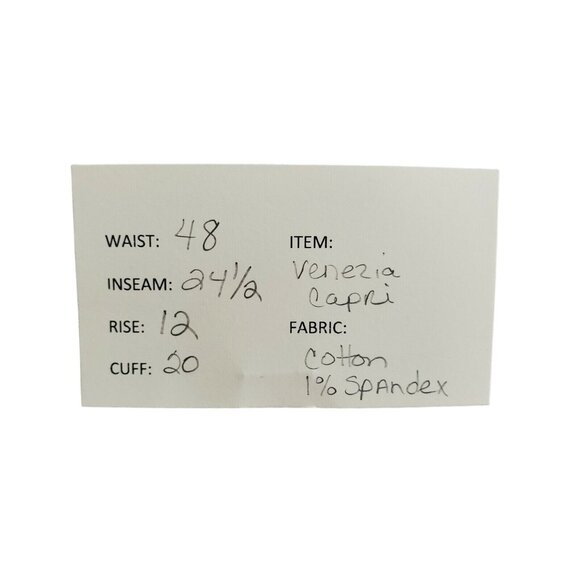 Venezia Capri Women's Plus Sz 26 Dark Wash Stretch Fashion Stitching - Picture 6 of 6